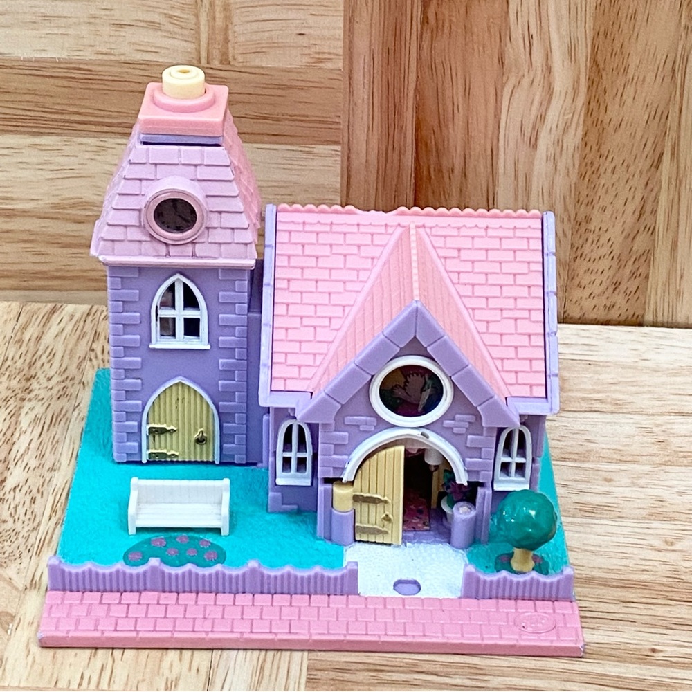 Vintage 1993 Polly Pocket Wedding Chapel Church